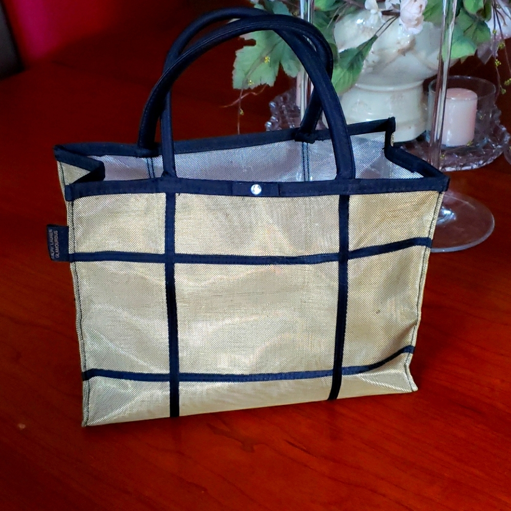 Ralph Lauren lil tote mesh bag for lunch or gift Vintage 2001